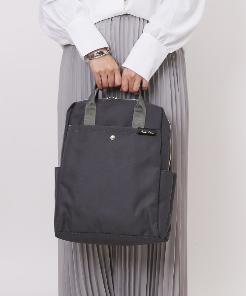 Legato Largo(レガートラルゴ)の「Legato Largo 撥水両立バッグ トート型リュック(バックパック/リュック・レディース・ベージュ/ネイビー/ブラック/オリーブ/グレー・FREE)」の9枚目の写真