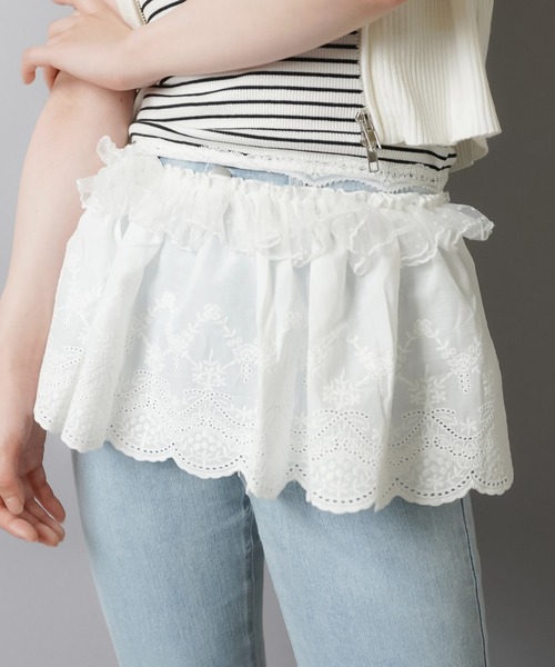 ANDI BAGUS☆ Skirt コットン フリンジ付 ラップスカート FREAK'S STORE/フリンジ 柄編み巻きスカート｜Daytona Park