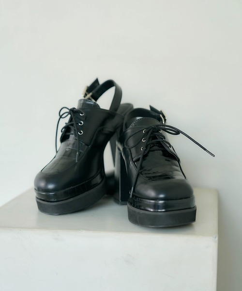 チャン⭐︎ジルサンダー レースアップシューズ レザー JIL SANDER レザー レースアップシューズ プレーン 黒 36