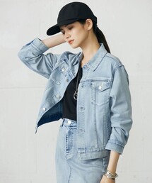 自由区　デニムジャケット 自由区BLUE デニムジャケットアウター