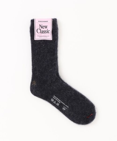 MARCOMONDE（マルコモンド）の「【MARCOMONDE】mohair socks for women 84N3_1MO7-20C（ソックス/靴下・レディース・オレンジ/ネイビー/ホワイト/ダークブラウン/ライトグリーン・FREE）」の4枚目の写真