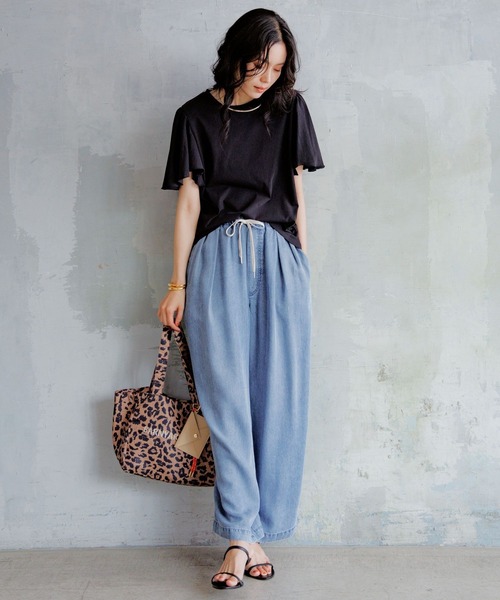 BARNYARDSTORM（バンヤードストーム）の「BARNYARDSTORM / ドロストライトデニムパンツ＜セットアップ対応＞【WEB限定】（デニムパンツ・レディース・インディゴブルー/グレー・S/M）」の11枚目の写真