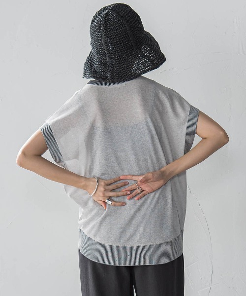 MAYSON GREY(メイソングレイ)の「『心盗まれた』ロゴニットプルオーバー≪手洗い可能≫(ニット/セーター・レディース・ベージュ/ボルドー/ネイビー・M)」の19枚目の写真