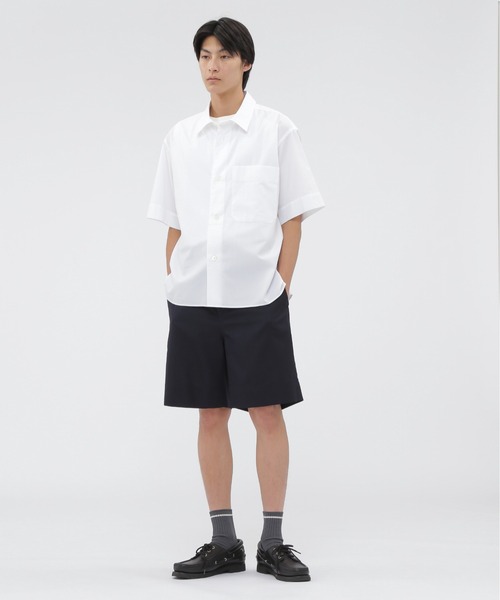 MARGARET HOWELL (2) 日本製 コットン 無地 ブラウス シャツ MARGARET HOWELL（マーガレットハウエル）の「COTTON LINEN