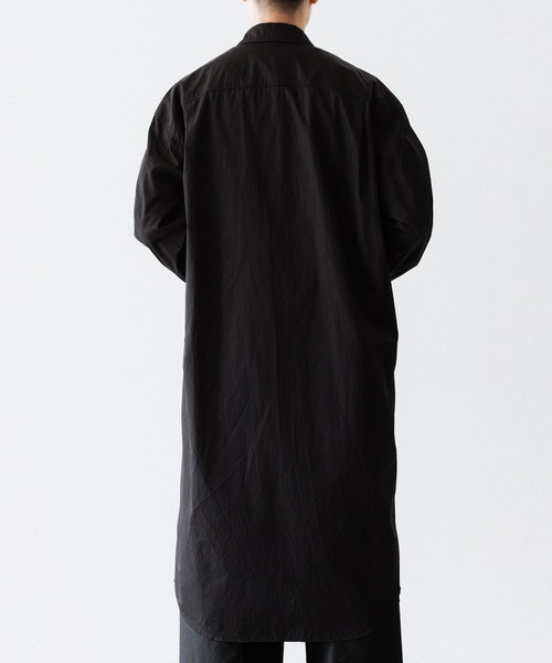 VEIN （ヴェイン）の「140/2 ギザブロード ロングシャツ / 140/2 GIZA BROAD LONG SHIRT（シャツ/ブラウス・メンズ・ホワイト/ブラック・1/3/2）」の5枚目の写真
