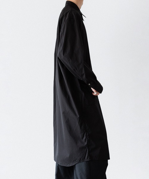 VEIN （ヴェイン）の「140/2 ギザブロード ロングシャツ / 140/2 GIZA BROAD LONG SHIRT（シャツ/ブラウス・メンズ・ホワイト/ブラック・1/3/2）」の6枚目の写真