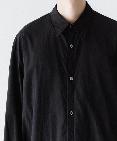 VEIN （ヴェイン）の「140/2 ギザブロード ロングシャツ / 140/2 GIZA BROAD LONG SHIRT（シャツ/ブラウス・メンズ・ホワイト/ブラック・1/3/2）」の7枚目の写真