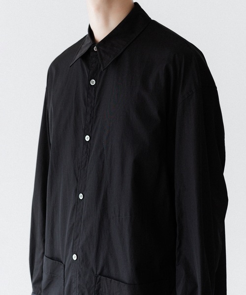 VEIN （ヴェイン）の「140/2 ギザブロード ロングシャツ / 140/2 GIZA BROAD LONG SHIRT（シャツ/ブラウス・メンズ・ホワイト/ブラック・1/3/2）」の8枚目の写真