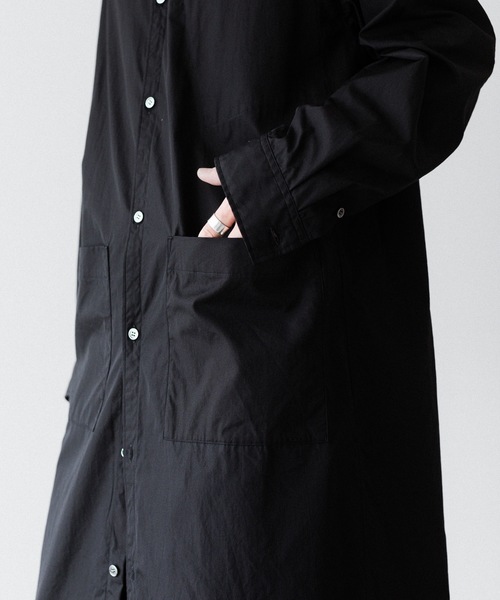 VEIN （ヴェイン）の「140/2 ギザブロード ロングシャツ / 140/2 GIZA BROAD LONG SHIRT（シャツ/ブラウス・メンズ・ホワイト/ブラック・1/3/2）」の10枚目の写真