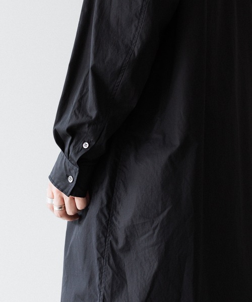 VEIN （ヴェイン）の「140/2 ギザブロード ロングシャツ / 140/2 GIZA BROAD LONG SHIRT（シャツ/ブラウス・メンズ・ホワイト/ブラック・1/3/2）」の9枚目の写真