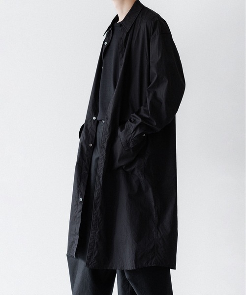 VEIN （ヴェイン）の「140/2 ギザブロード ロングシャツ / 140/2 GIZA BROAD LONG SHIRT（シャツ/ブラウス・メンズ・ホワイト/ブラック・1/3/2）」の14枚目の写真