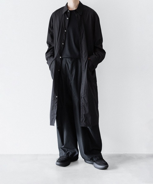 VEIN （ヴェイン）の「140/2 ギザブロード ロングシャツ / 140/2 GIZA BROAD LONG SHIRT（シャツ/ブラウス・メンズ・ホワイト/ブラック・1/3/2）」の15枚目の写真