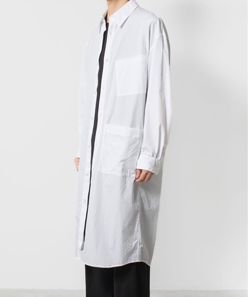 VEIN （ヴェイン）の「140/2 ギザブロード ロングシャツ / 140/2 GIZA BROAD LONG SHIRT（シャツ/ブラウス・メンズ・ホワイト/ブラック・1/3/2）」の18枚目の写真