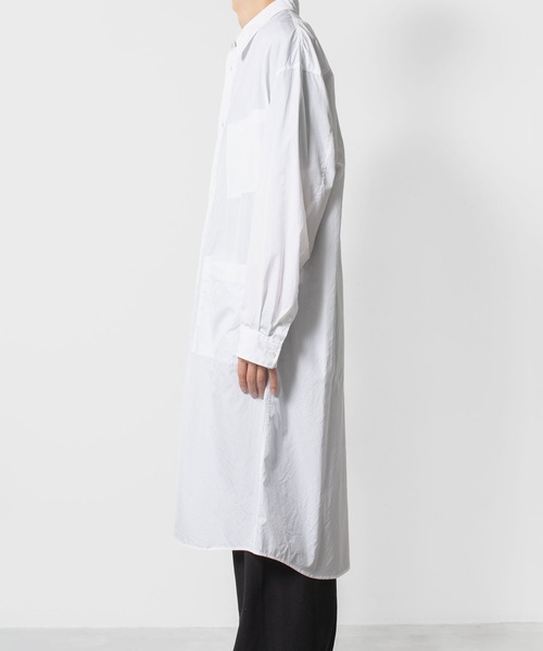 VEIN （ヴェイン）の「140/2 ギザブロード ロングシャツ / 140/2 GIZA BROAD LONG SHIRT（シャツ/ブラウス・メンズ・ホワイト/ブラック・1/3/2）」の19枚目の写真
