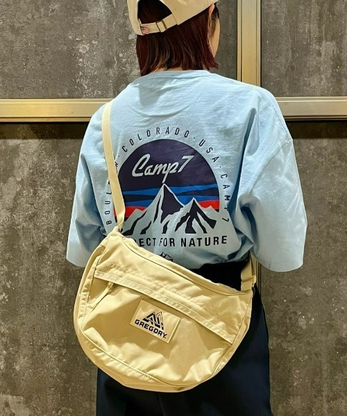 CAMP7（キャンプセブン）の「【店頭で人気】【CAMP7】マウンテンロゴグラフィックＴシャツ（Tシャツ/カットソー・メンズ・サックスブルー/ブラック/ホワイト・XL/L/M）」の3枚目の写真