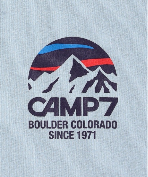 CAMP7（キャンプセブン）の「【店頭で人気】【CAMP7】マウンテンロゴグラフィックＴシャツ（Tシャツ/カットソー・メンズ・サックスブルー/ブラック/ホワイト・XL/L/M）」の14枚目の写真