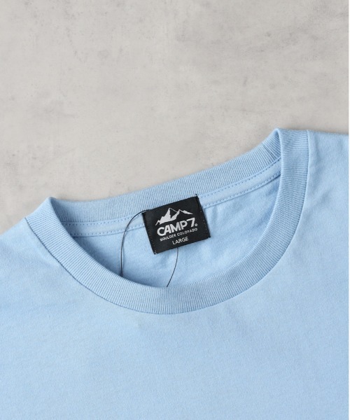 CAMP7（キャンプセブン）の「【店頭で人気】【CAMP7】マウンテンロゴグラフィックＴシャツ（Tシャツ/カットソー・メンズ・サックスブルー/ブラック/ホワイト・XL/L/M）」の13枚目の写真