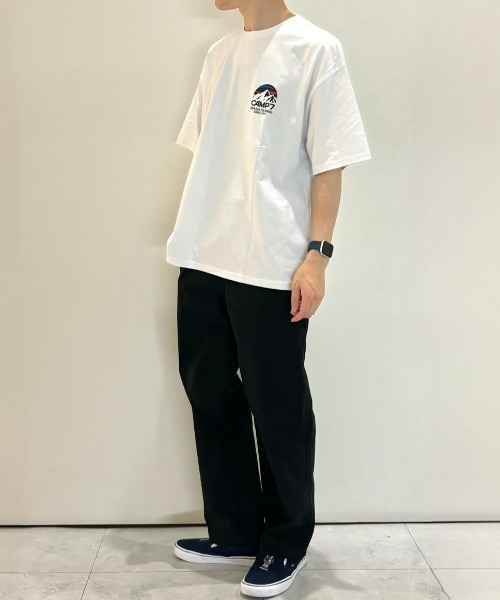 CAMP7（キャンプセブン）の「【店頭で人気】【CAMP7】マウンテンロゴグラフィックＴシャツ（Tシャツ/カットソー・メンズ・サックスブルー/ブラック/ホワイト・XL/L/M）」の17枚目の写真