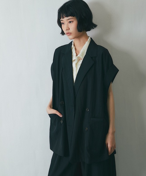 プランテーション☆22年夏☆ドライリネンシャンブレーｓｋ☆セットアップできます Sonny Label｜『WEB限定』リネン混ペプラムセットアップ