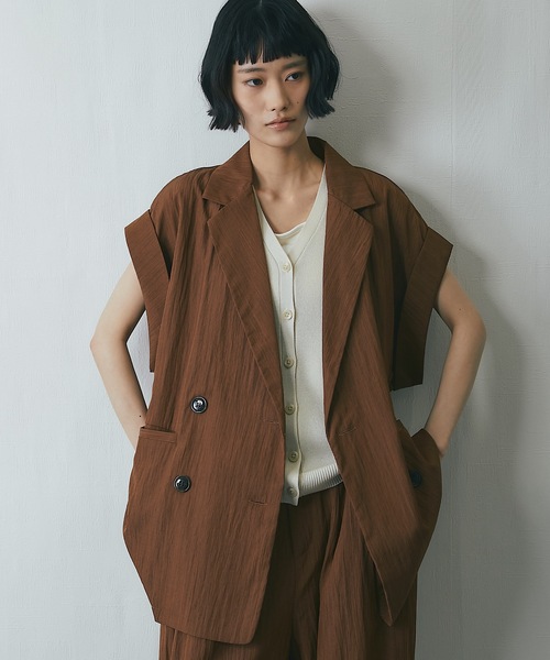 ヤマダヤ　vin Ample リネンライクハーフスリーブジャケット新品 リネンライクハーフスリーブジャケット 通販【ニッセン】