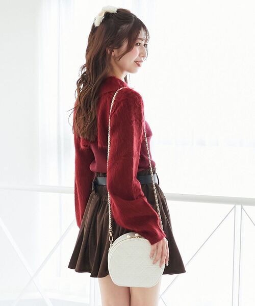 MAJESTIC LEGON(マジェスティックレゴン)の「レディサークルバッグ(ショルダーバッグ・レディース・アイボリー/ブラック/ホワイト系その他2・FREE)」の2枚目の写真