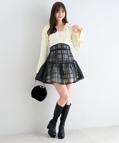 MAJESTIC LEGON(マジェスティックレゴン)の「レディサークルバッグ(ショルダーバッグ・レディース・アイボリー/ブラック/ホワイト系その他2・FREE)」の22枚目の写真