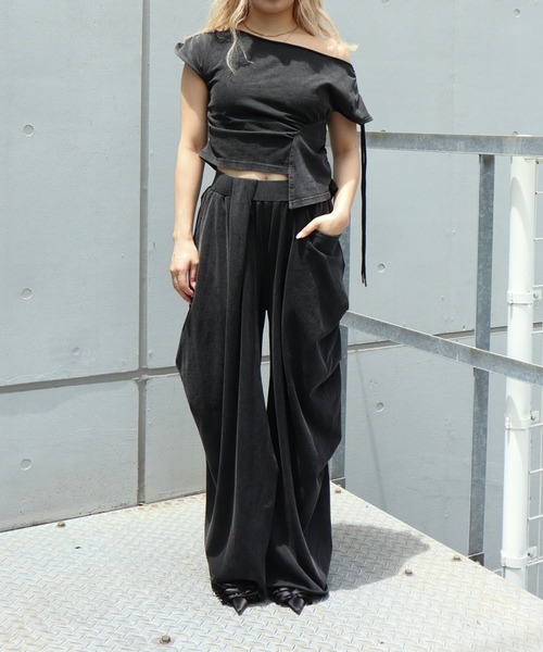 FIG&VIPER(フィグアンドバイパー)の「WashedデザインルーズPT(その他パンツ・レディース・ネイビー/ブラック・FREE)」の20枚目の写真