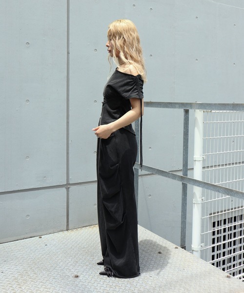 FIG&VIPER(フィグアンドバイパー)の「WashedデザインルーズPT(その他パンツ・レディース・ネイビー/ブラック・FREE)」の18枚目の写真