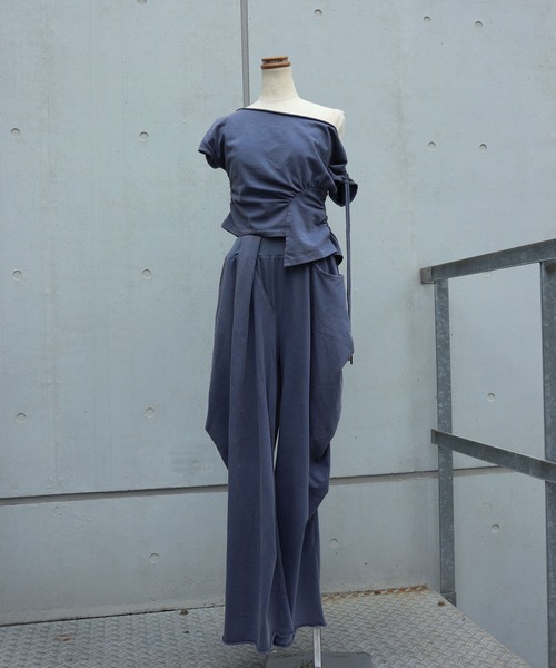 FIG&VIPER(フィグアンドバイパー)の「WashedデザインルーズPT(その他パンツ・レディース・ネイビー/ブラック・FREE)」の5枚目の写真