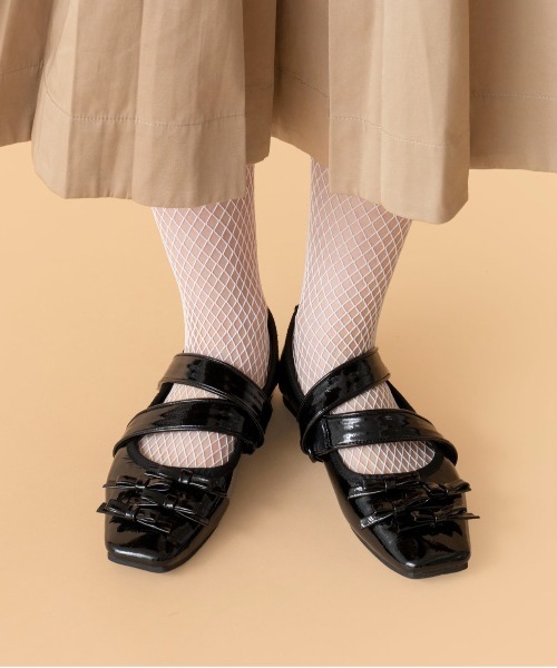 Casselini（キャセリーニ）の「Casselini(キャセリーニ)リボンシューズ（バレエシューズ・レディース・シルバー/レッド/ブラック・23/24/24.5/23.5）」の19枚目の写真