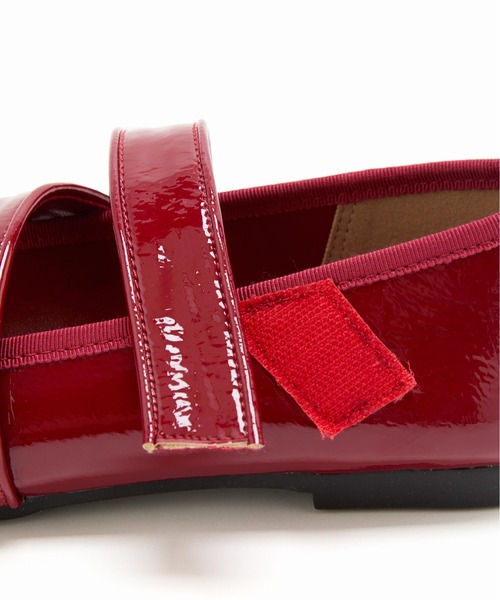 Casselini（キャセリーニ）の「Casselini(キャセリーニ)リボンシューズ（バレエシューズ・レディース・シルバー/レッド/ブラック・23/24/24.5/23.5）」の21枚目の写真