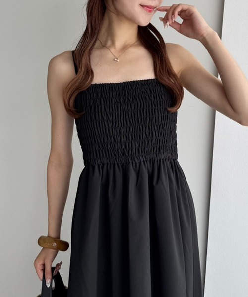 one after another NICE CLAUP（ワンアフターアナザーナイスクラップ）の「マルチウェイ/カシュクールブラウス+キャミワンピセット（ワンピース・レディース・ホワイト系その他/カーキ/ブラウン系その他/ブラック・FREE）」の14枚目の写真