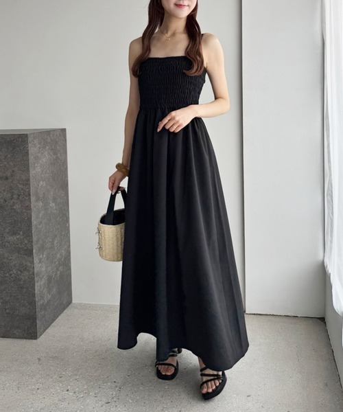 one after another NICE CLAUP（ワンアフターアナザーナイスクラップ）の「マルチウェイ/カシュクールブラウス+キャミワンピセット（ワンピース・レディース・ホワイト系その他/カーキ/ブラウン系その他/ブラック・FREE）」の10枚目の写真