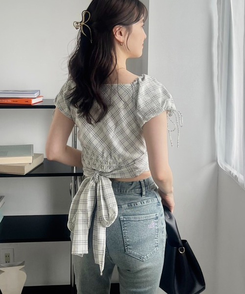 one after another NICE CLAUP（ワンアフターアナザーナイスクラップ）の「マルチウェイ/カシュクールブラウス+キャミワンピセット（ワンピース・レディース・ホワイト系その他/カーキ/ブラウン系その他/ブラック・FREE）」の18枚目の写真