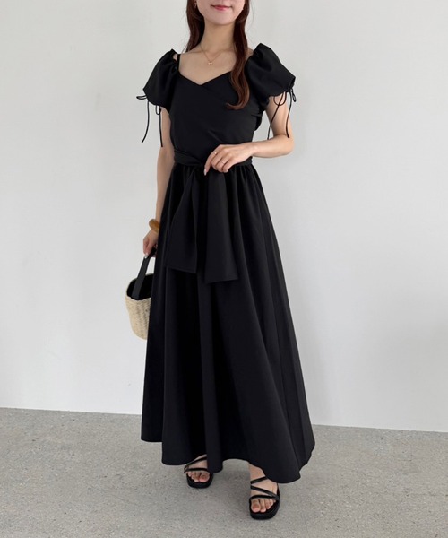 one after another NICE CLAUP（ワンアフターアナザーナイスクラップ）の「マルチウェイ/カシュクールブラウス+キャミワンピセット（ワンピース・レディース・ホワイト系その他/カーキ/ブラウン系その他/ブラック・FREE）」の20枚目の写真