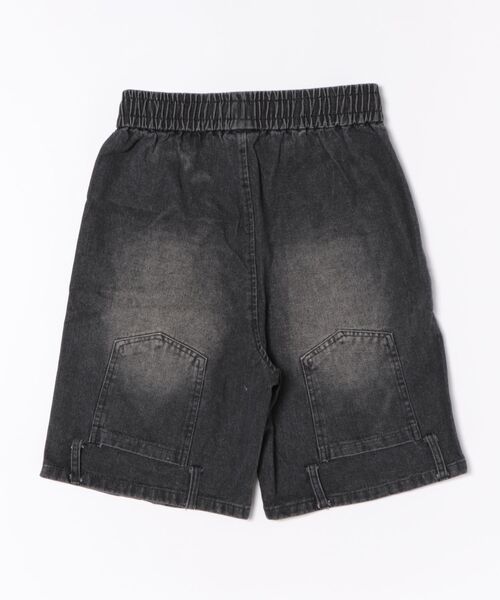 HOOK（フック）の「逆さデザインヴィンテージウォッシュデニムショーツ (SS)（デニムパンツ・メンズ・ブラック/ライトブルー/ブルー・LARGE/MEDIUM/X-LARGE）」の4枚目の写真