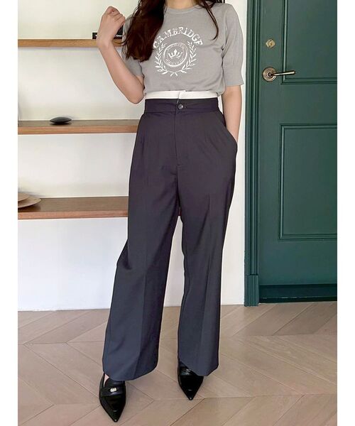MERCURYDUO（マーキュリーデュオ）の「折返しベルトパンツ（その他パンツ・レディース・ネイビー/グレー・SMALL/MEDIUM）」の7枚目の写真