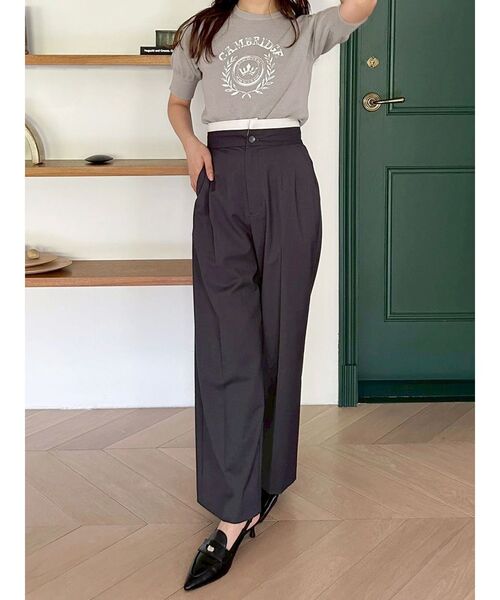 MERCURYDUO（マーキュリーデュオ）の「折返しベルトパンツ（その他パンツ・レディース・ネイビー/グレー・SMALL/MEDIUM）」の8枚目の写真