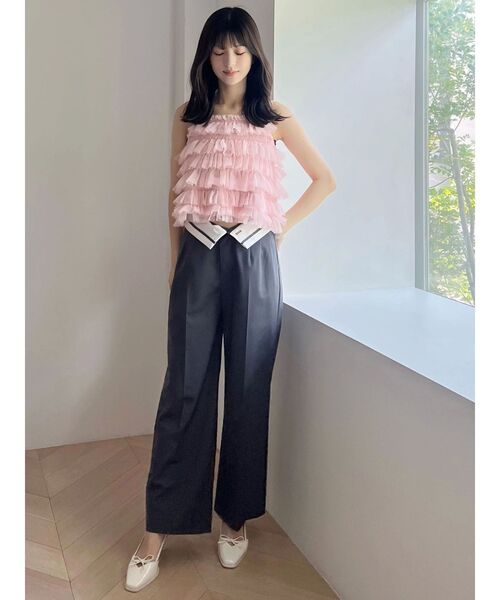 MERCURYDUO（マーキュリーデュオ）の「折返しベルトパンツ（その他パンツ・レディース・ネイビー/グレー・SMALL/MEDIUM）」の5枚目の写真