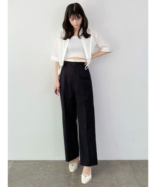 MERCURYDUO（マーキュリーデュオ）の「折返しベルトパンツ（その他パンツ・レディース・ネイビー/グレー・SMALL/MEDIUM）」の7枚目の写真