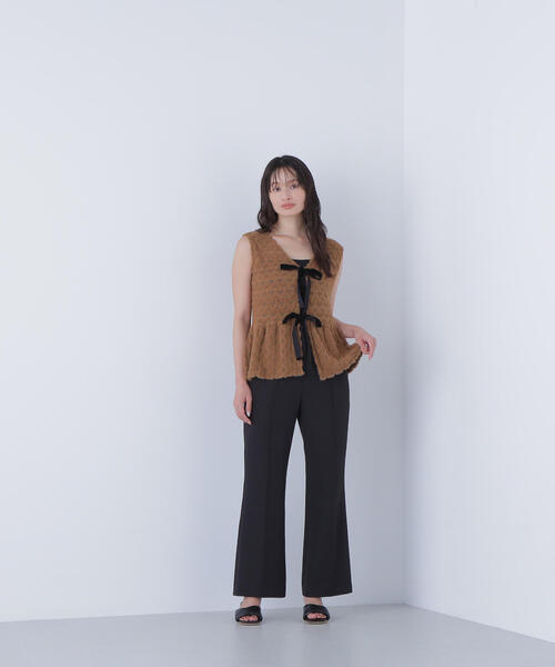 NATURAL BEAUTY BASIC（ナチュラルビューティーベーシック）の「◇フェザーレースジレ（シャツ/ブラウス・レディース・ブラウン系その他/ベージュ系その他・FREE）」の15枚目の写真