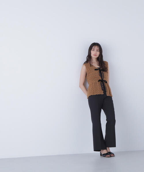 NATURAL BEAUTY BASIC（ナチュラルビューティーベーシック）の「◇フェザーレースジレ（シャツ/ブラウス・レディース・ブラウン系その他/ベージュ系その他・FREE）」の19枚目の写真