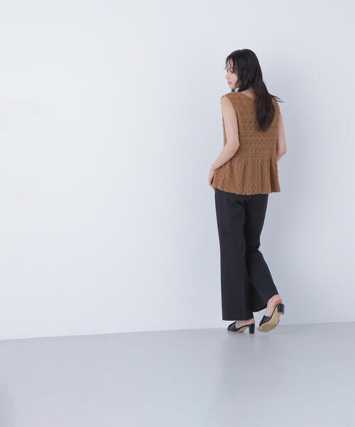 NATURAL BEAUTY BASIC（ナチュラルビューティーベーシック）の「◇フェザーレースジレ（シャツ/ブラウス・レディース・ブラウン系その他/ベージュ系その他・FREE）」の21枚目の写真