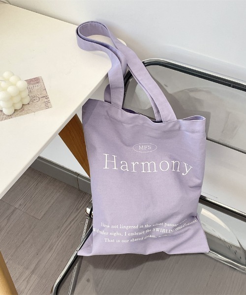 mebole(メボレ)の「Harmony Casual Tote Bag(トートバッグ・レディース・アイボリー/グリーン/ブルー/パープル・FREE)」の4枚目の写真