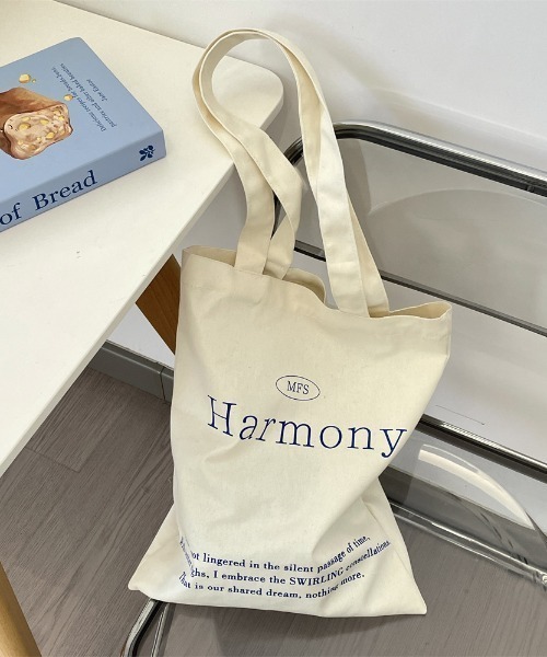 mebole(メボレ)の「Harmony Casual Tote Bag(トートバッグ・レディース・アイボリー/グリーン/ブルー/パープル・FREE)」の2枚目の写真