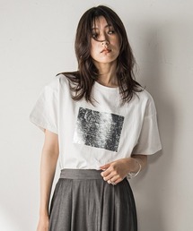 MAYSON GREY | 【WEB限定】スクエア箔オーバーサイズTシャツ≪手洗い可能≫(Tシャツ/カットソー)