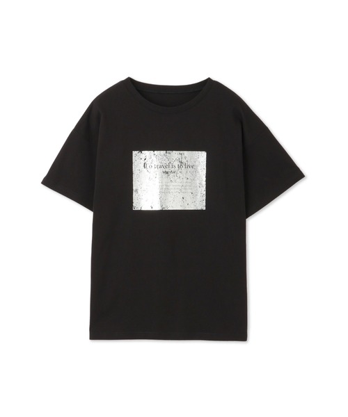 MAYSON GREY（メイソングレイ）の「【WEB限定】スクエア箔オーバーサイズTシャツ≪手洗い可能≫（Tシャツ/カットソー・レディース・オフホワイト/ブラック/チャコールグレー・M）」の20枚目の写真