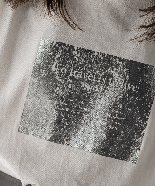 MAYSON GREY（メイソングレイ）の「【WEB限定】スクエア箔オーバーサイズTシャツ≪手洗い可能≫（Tシャツ/カットソー・レディース・オフホワイト/ブラック/チャコールグレー・M）」の16枚目の写真