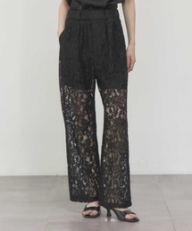 【THE TOKYO/ザトウキョウ】2 piece Lace Pants/レースフレアパンツ/SET UP(セットアップ)
