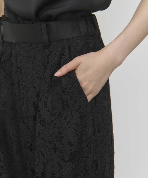THE PERMANENT EYE(ザパーマネントアイ)の「【THE TOKYO/ザトウキョウ】2 piece Lace Pants/レースフレアパンツ/SET UP(セットアップ)(その他パンツ・レディース・ネイビー/ホワイト/ブラック・36/38)」の9枚目の写真